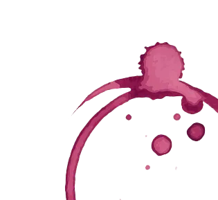 Illustration d'une tache de vin